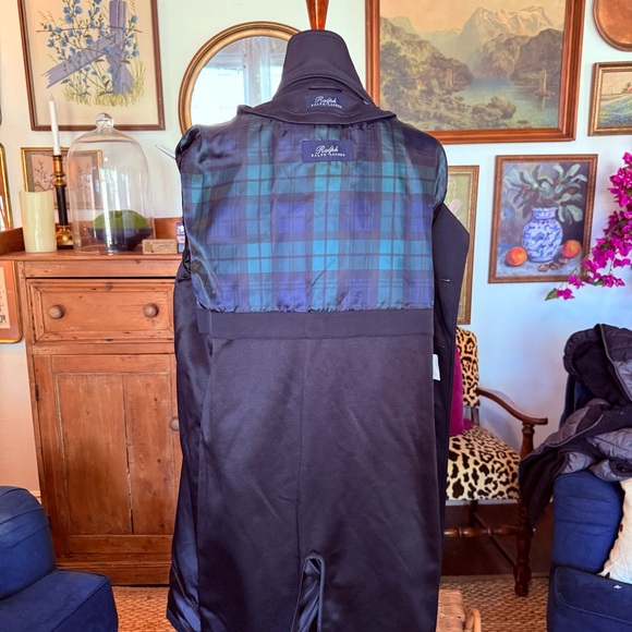 NWOT Men’s Ralph Lauren Edmond Trench Raincoat, Black Removable Zip Liner 44L - Picture 14 of 16